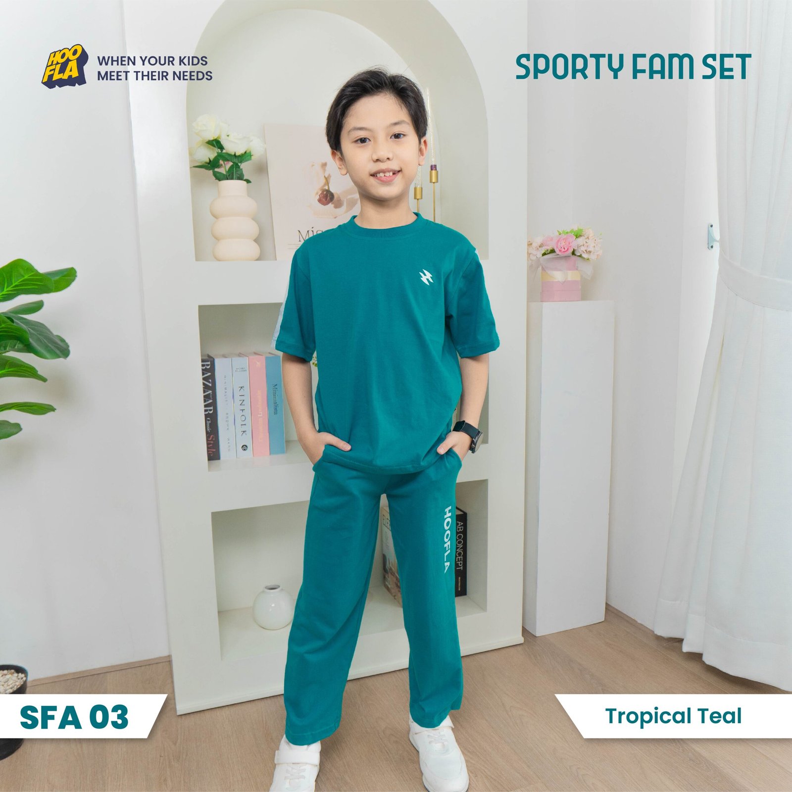 Sporty Fam Set Tropical Teal