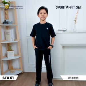 Sporty Fam Set Jet Black