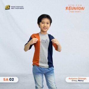 Striped Reunion Fam Shirt Autumn Orange